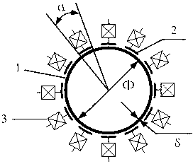 Non-contact electrical resistance tomography data acquisition device and method