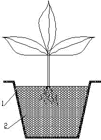 Composite nutrient sand planting structure