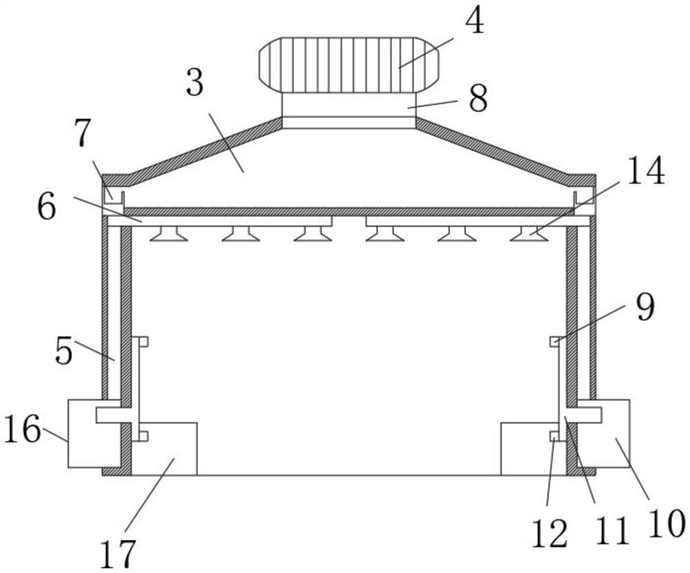 Workshop welding fume collecting and purifying treatment system