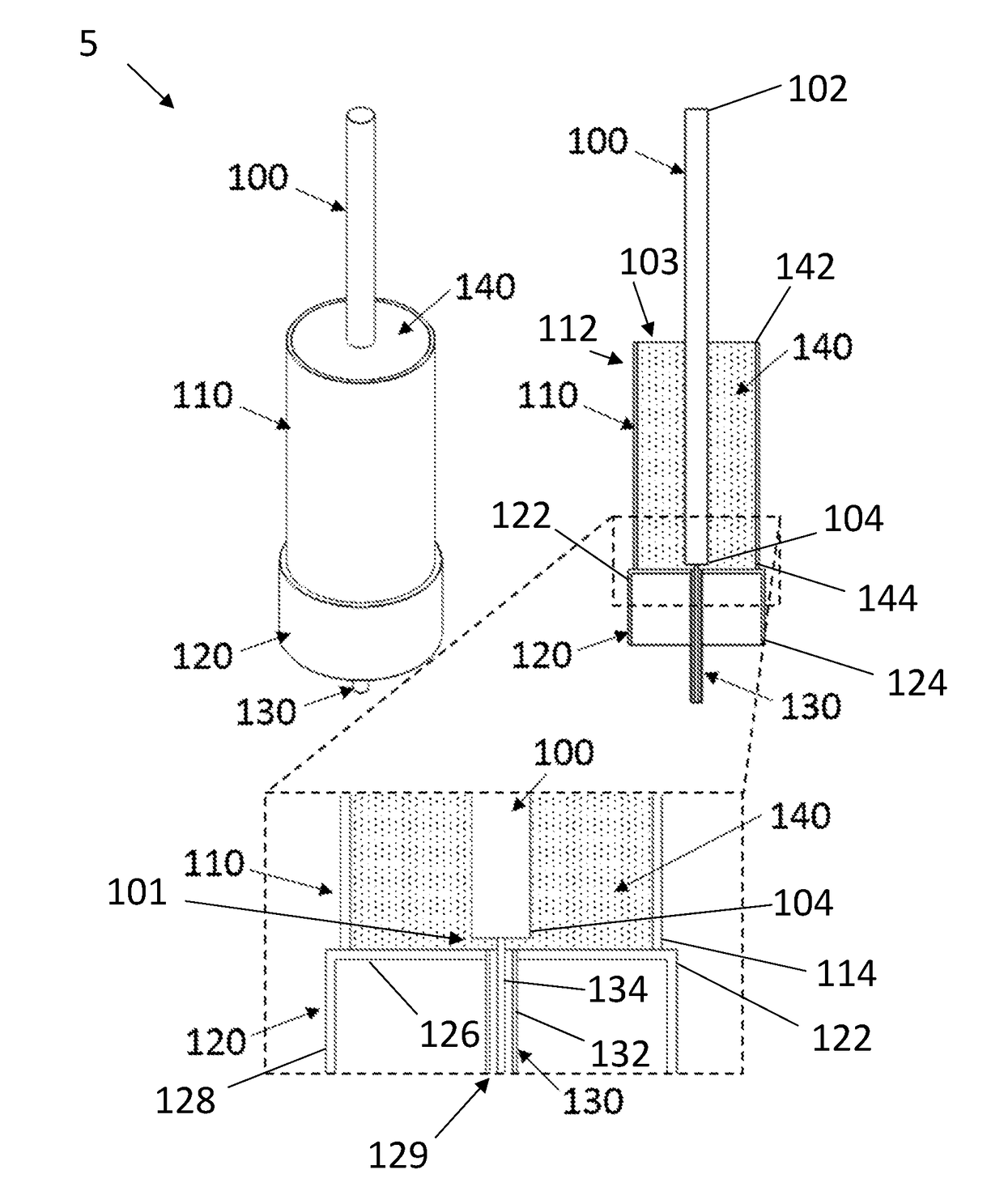 Sleeve monopole antenna with spatially variable dielectric loading