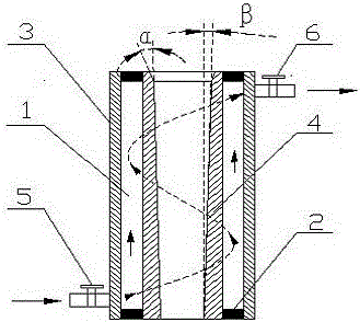 Bi-metal water-cooling casting mold for preparing aluminum alloy capable of achieving hydrolytic degradation