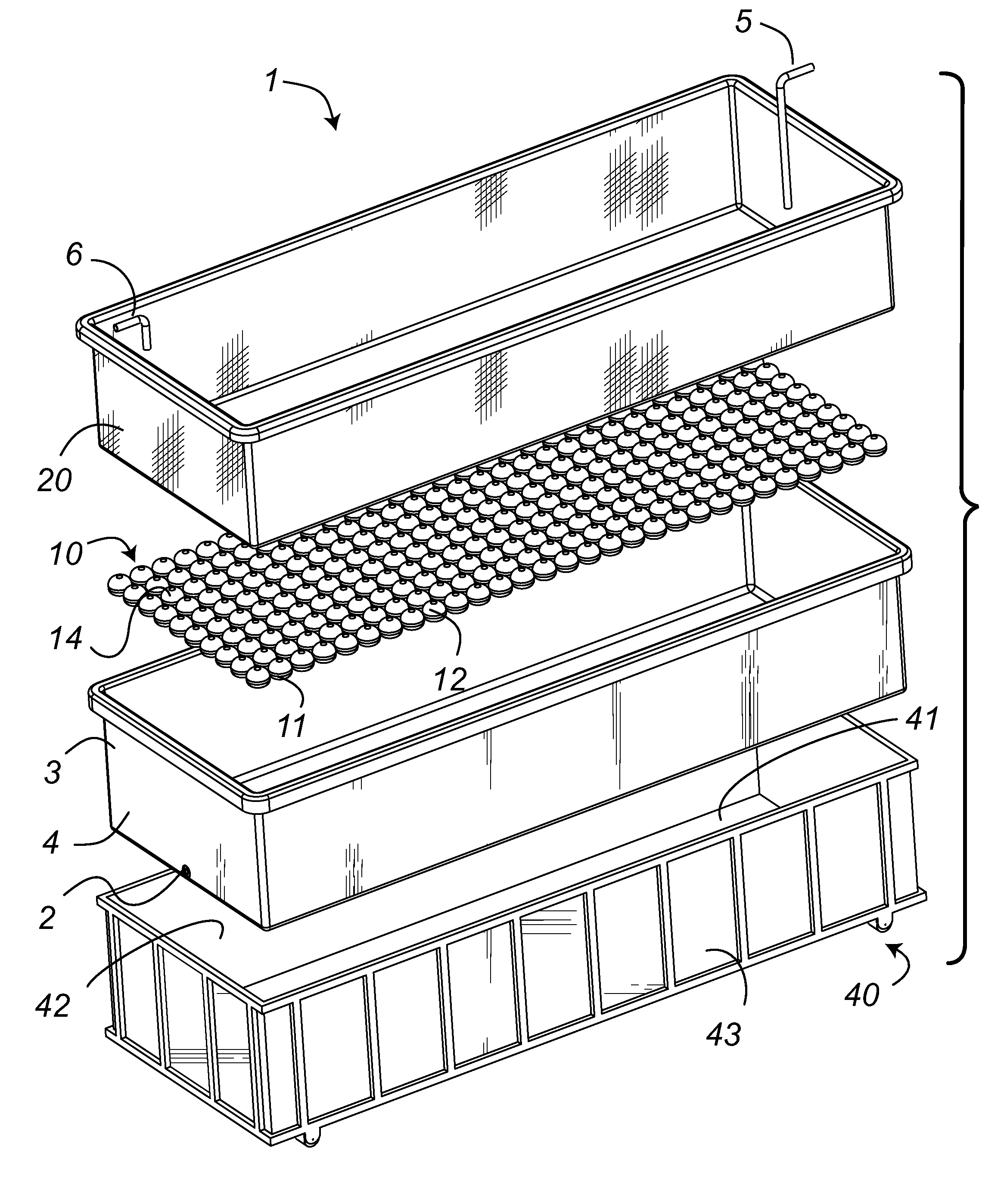 Portable settling and dewatering tank