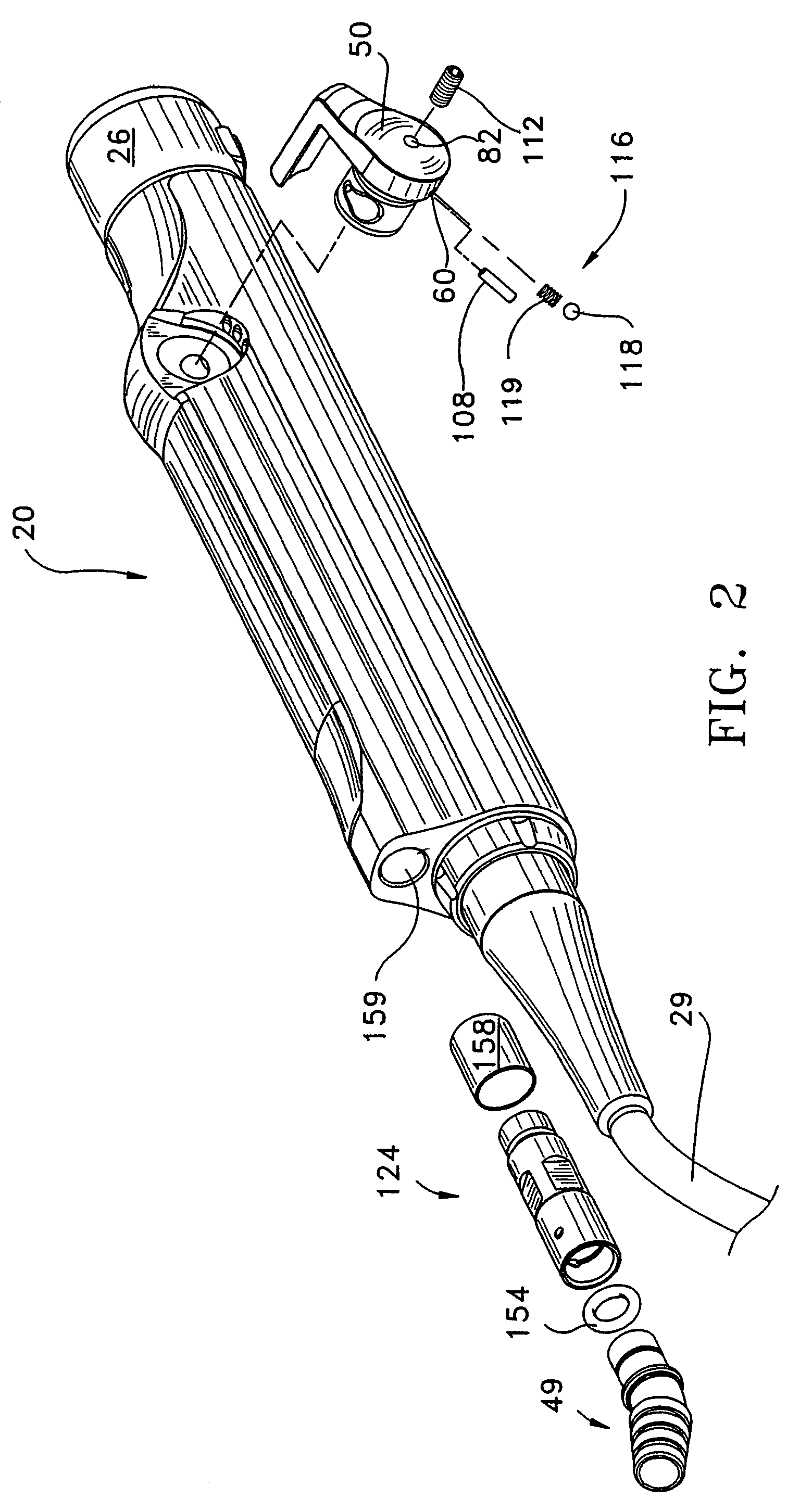 Powered surgical handpiece with precision suction control