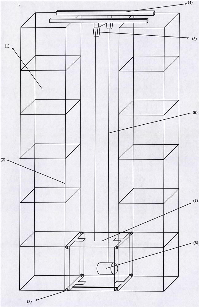 Push-pull three-dimensional garage