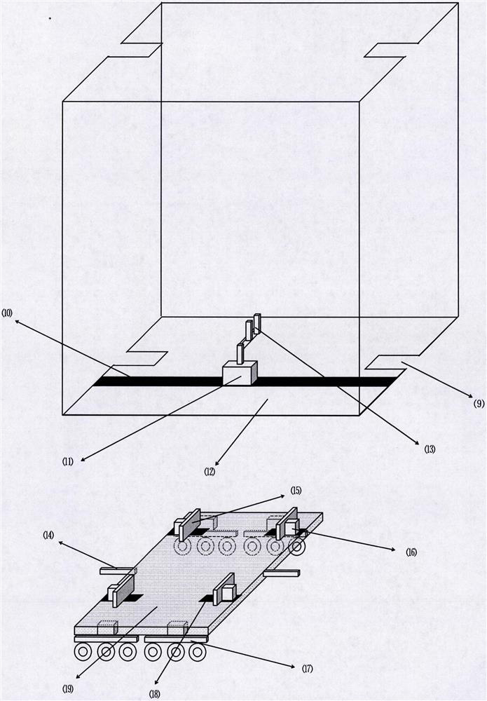 Push-pull three-dimensional garage