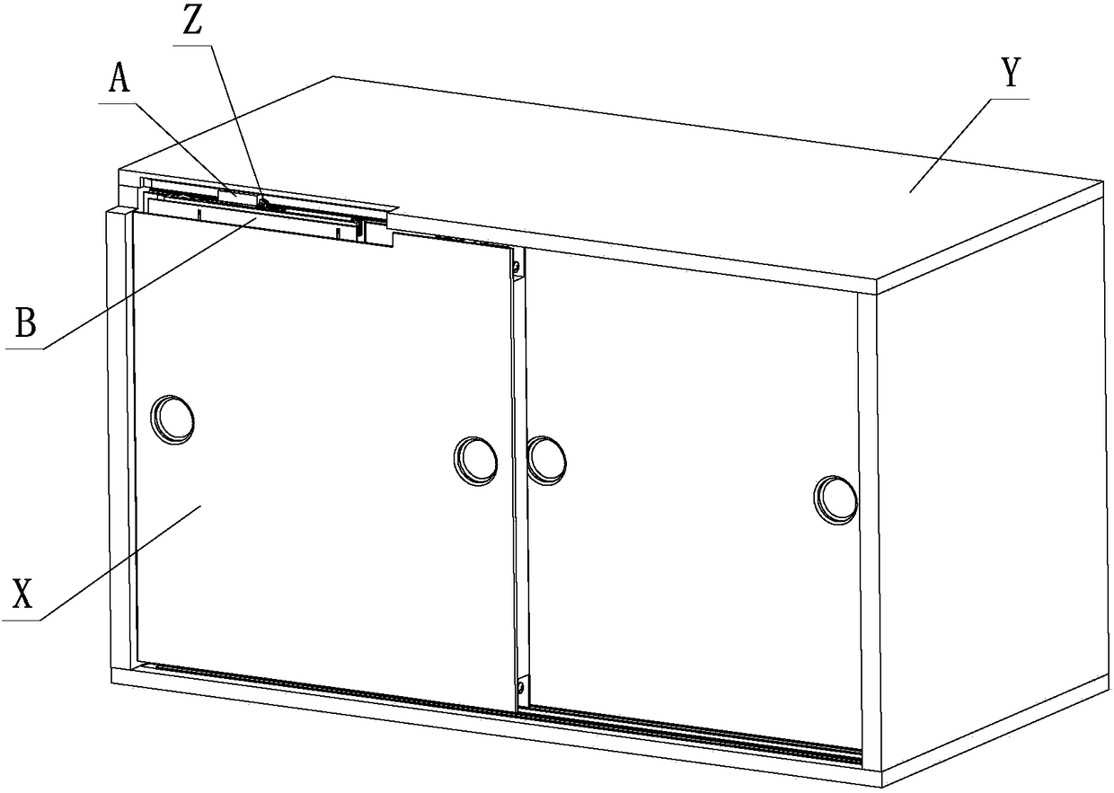 A pre-positioning mechanism for a furniture toggle device