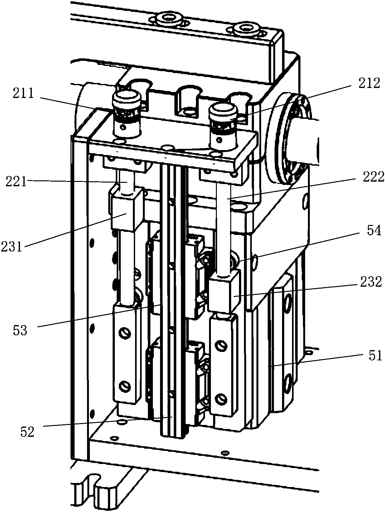 An ultrasonic welding device
