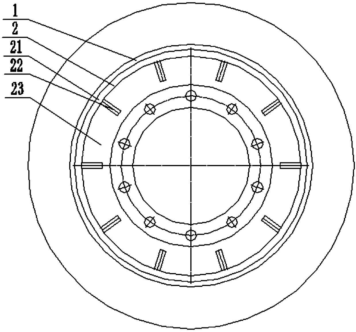 Processing technology for press-fit wheel structure