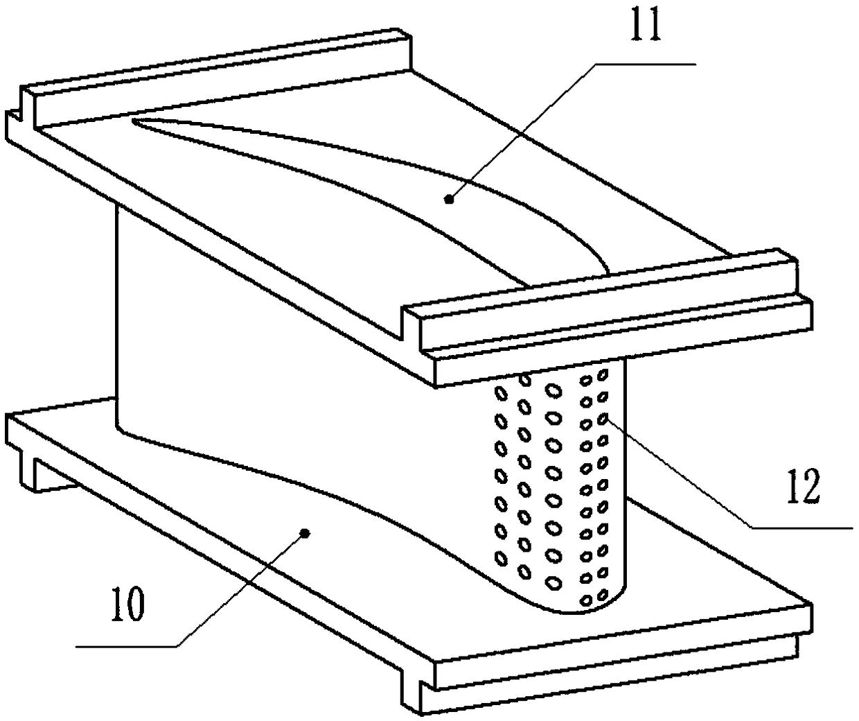 Five-shaft image measurement device used for measuring film hole shape and position parameters
