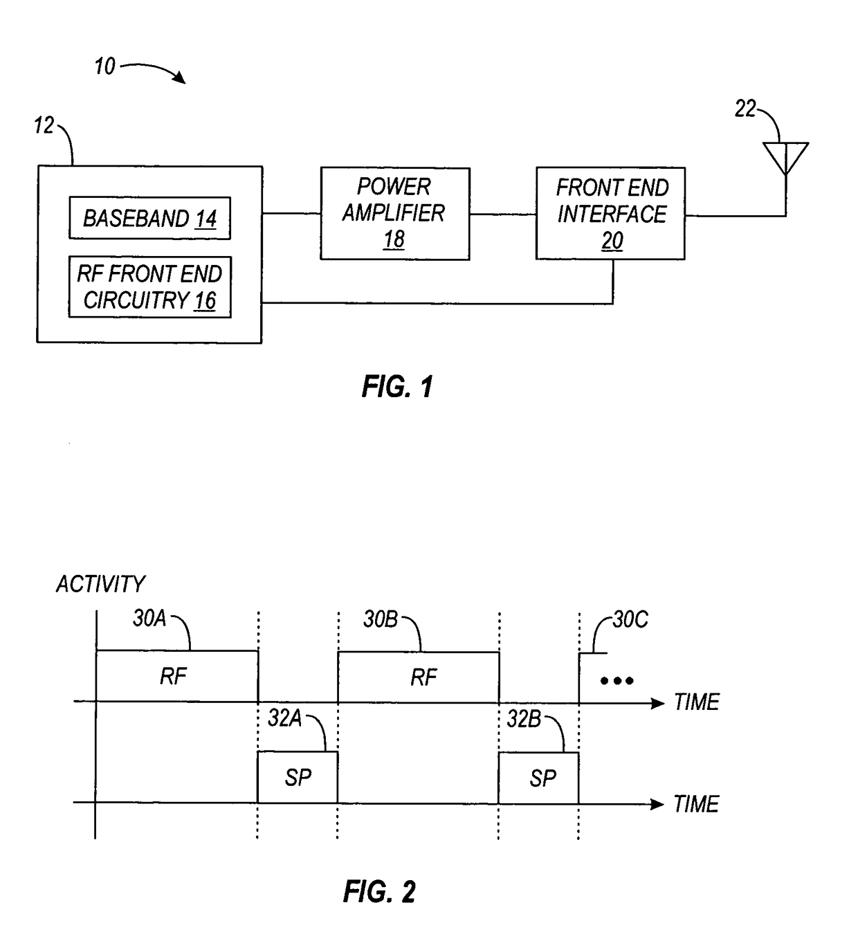 Apparatus using interrupts for controlling a processor for radio isolation and associated method