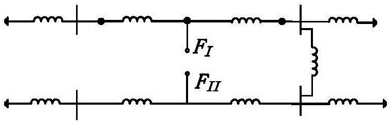 Method for calculating cross-voltage fault current of mixed-voltage double-line single phase crossing single phase on same tower