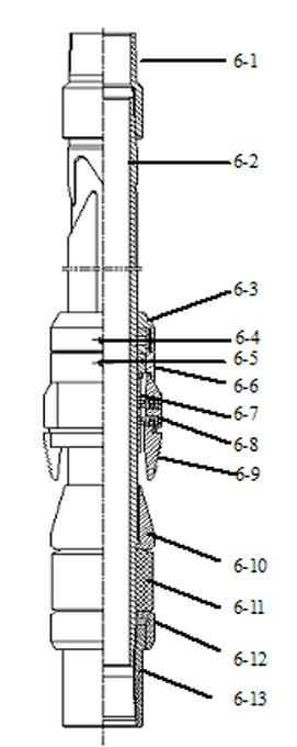 Continuous oil pipe sectional sand-blasting perforation casing fracturing pipe column and casing fracturing method