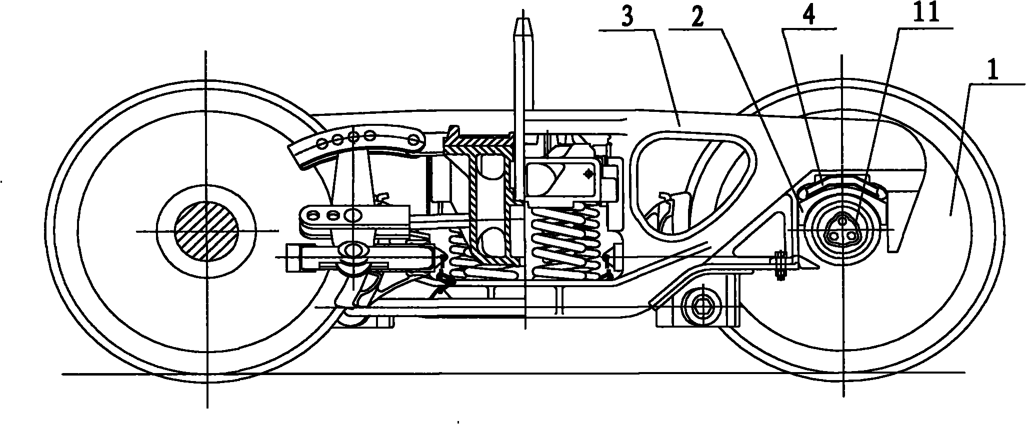 Bogie of railway vehicle and railway vehicle