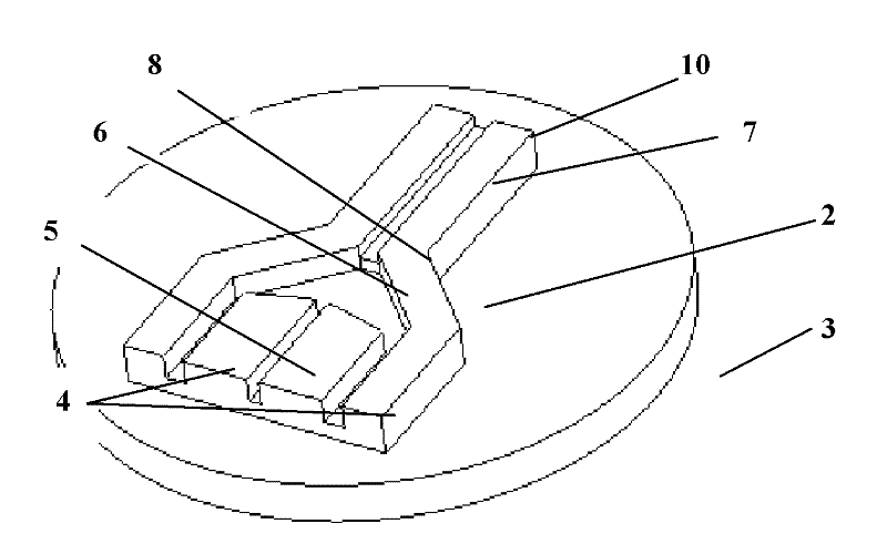 3D (Three Dimensional) micro-fluidic structure for cell detection and preparation method thereof