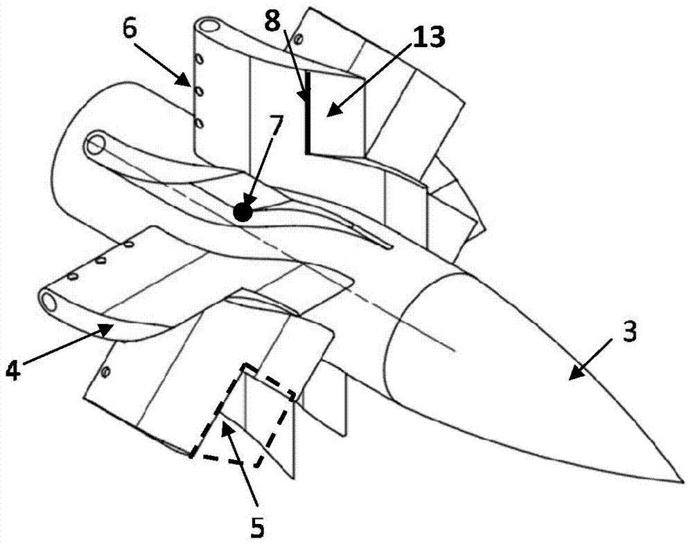 Air swirl device arranged in spray nozzle of combustion chamber of gas turbine