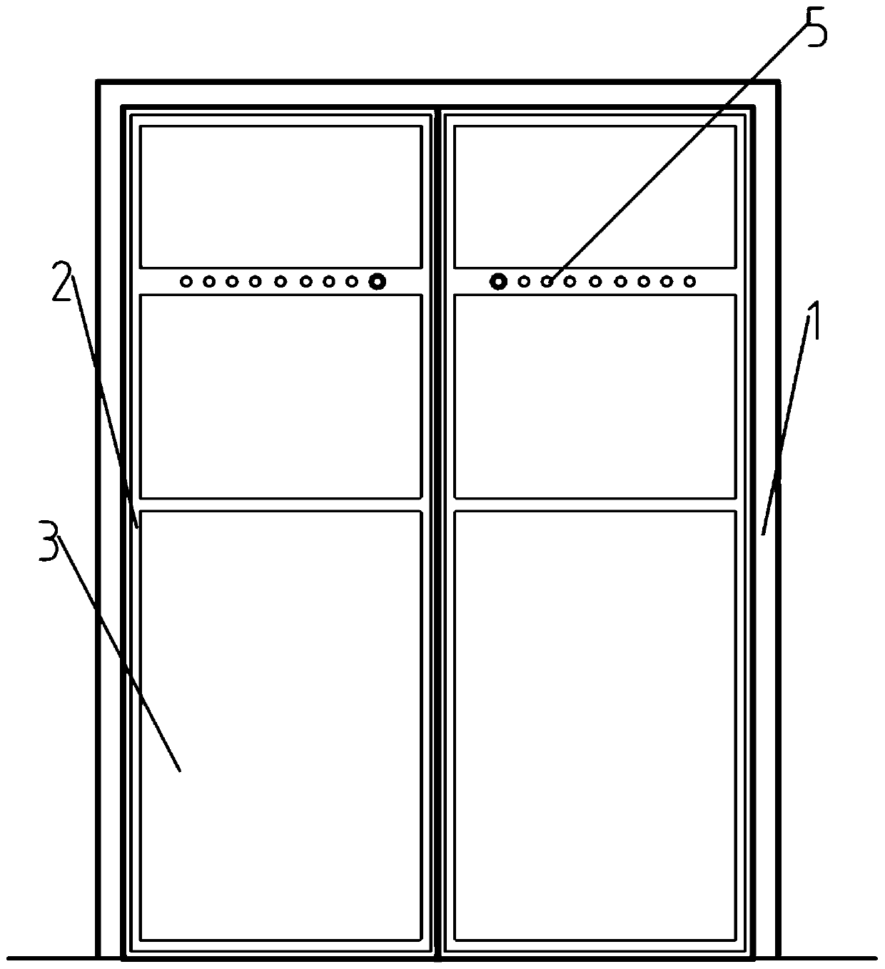 Epidemic prevention emergency management and control double-sided intelligent door equipment and system