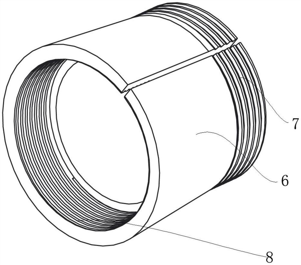 A bearing adapter sleeve with a double-layer tightening structure