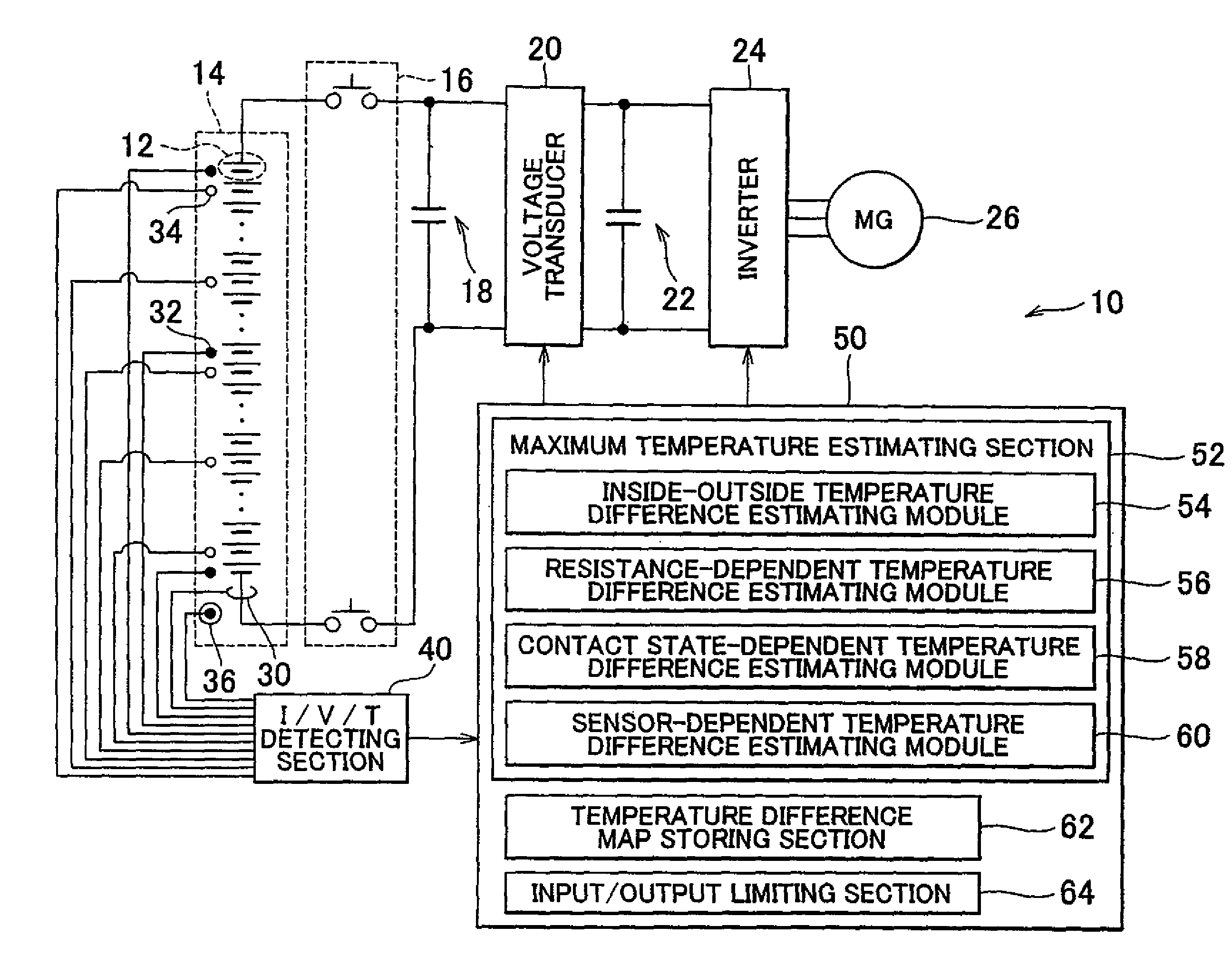 Battery pack input/output control system