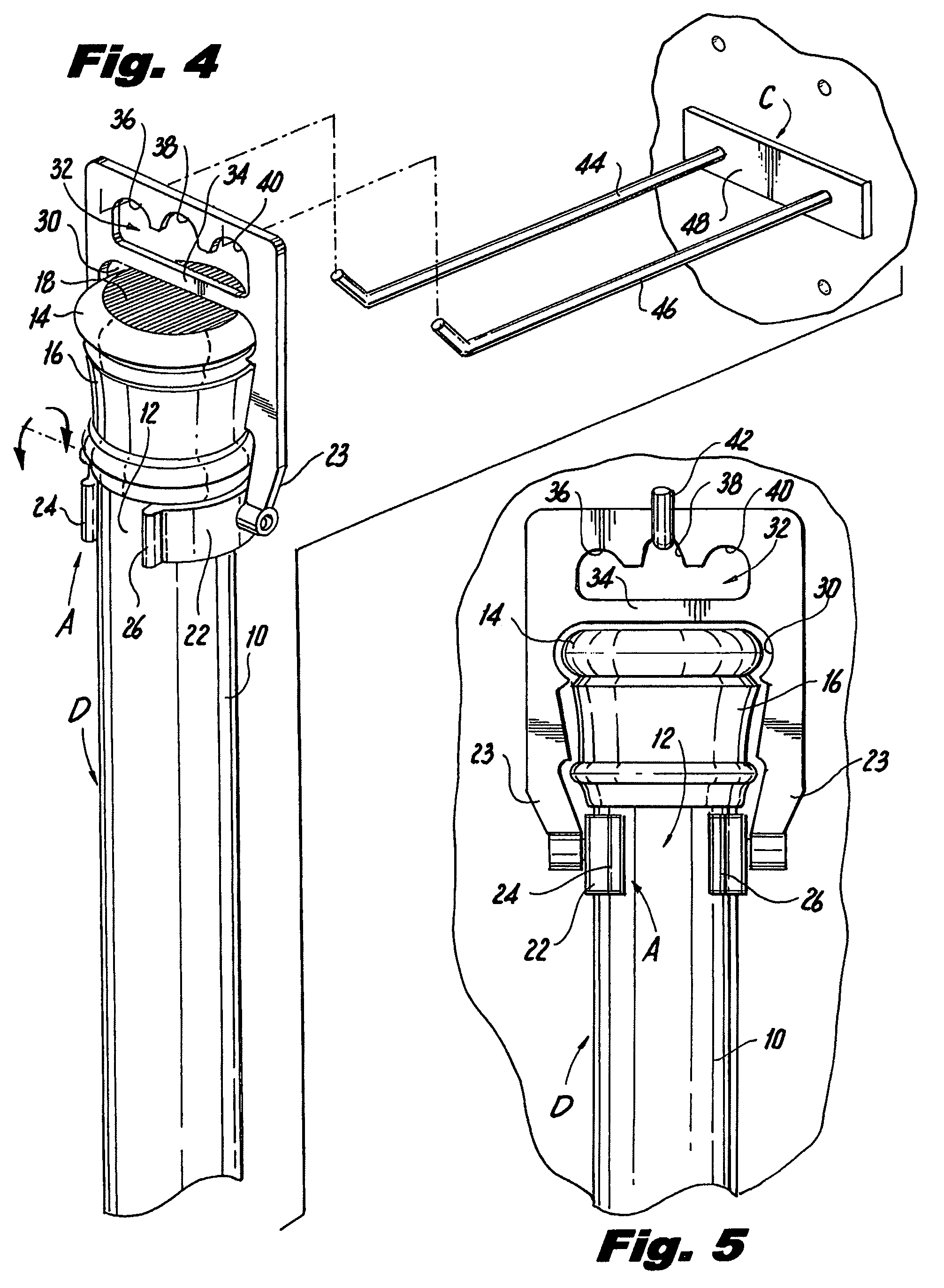 Display hanger for curtain rod