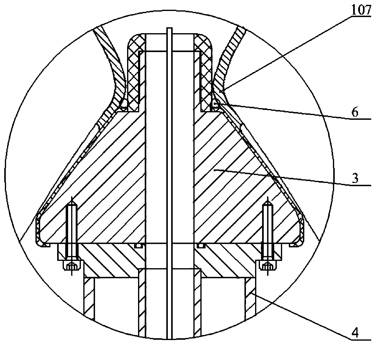 Constant-thrust rocket engine or engine thrust chamber performance testing device