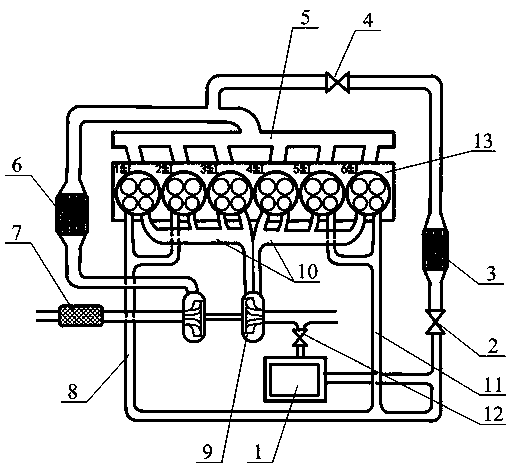 EGR system and engine