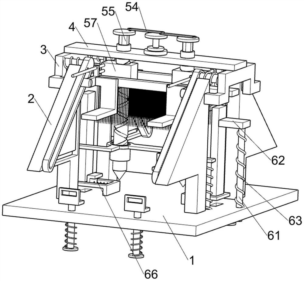 A marine water divider processing device capable of cleaning pig iron powder powder