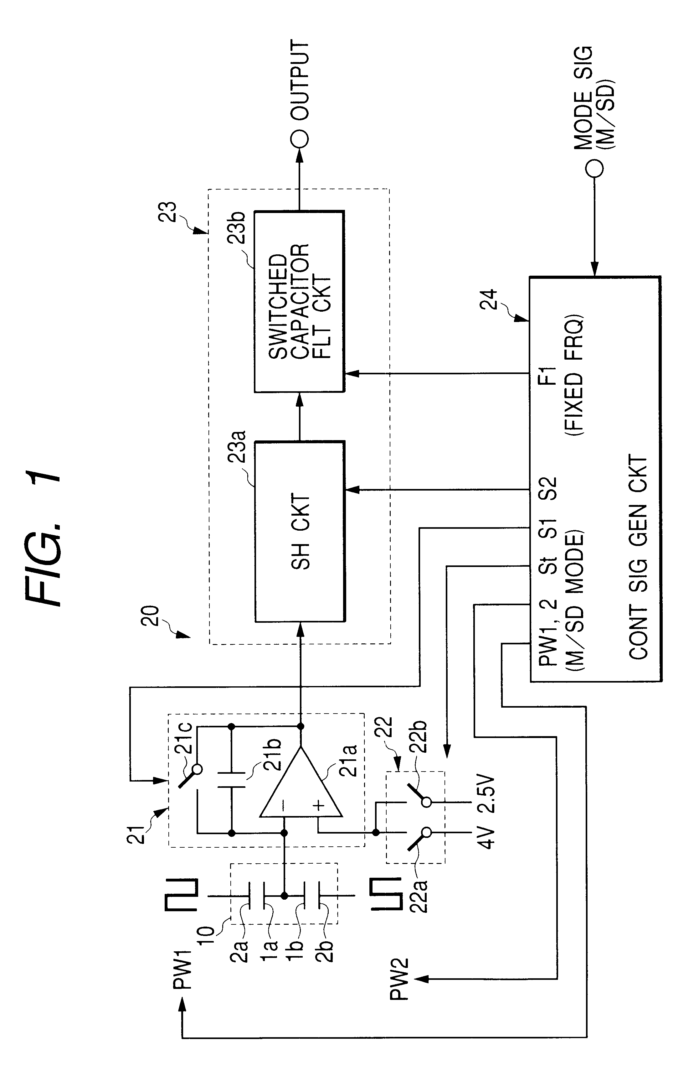 Capacitive physical quantity sensor