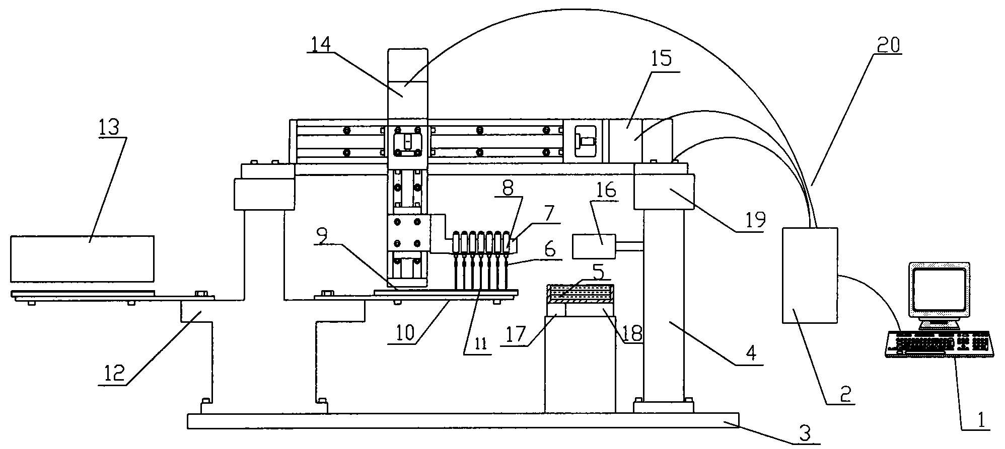 Glue-dipping type braille printing device