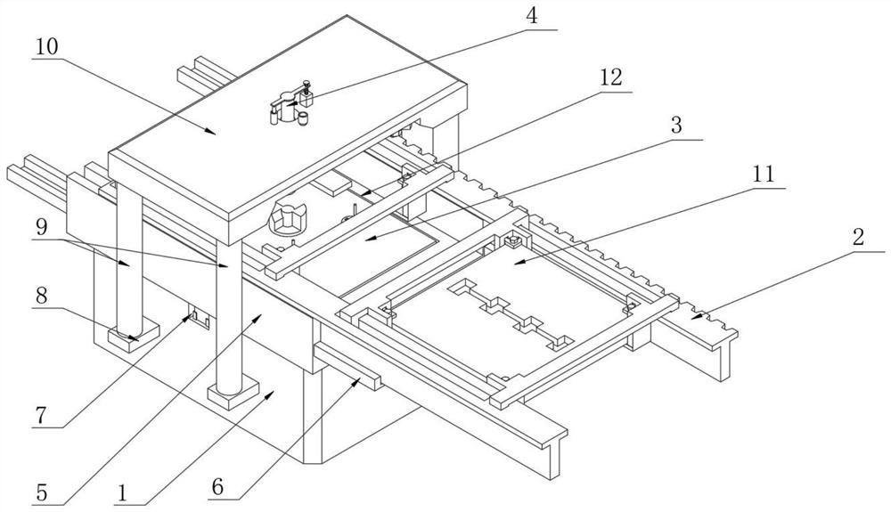 Automatic continuous injection molding machine tool for silica gel products