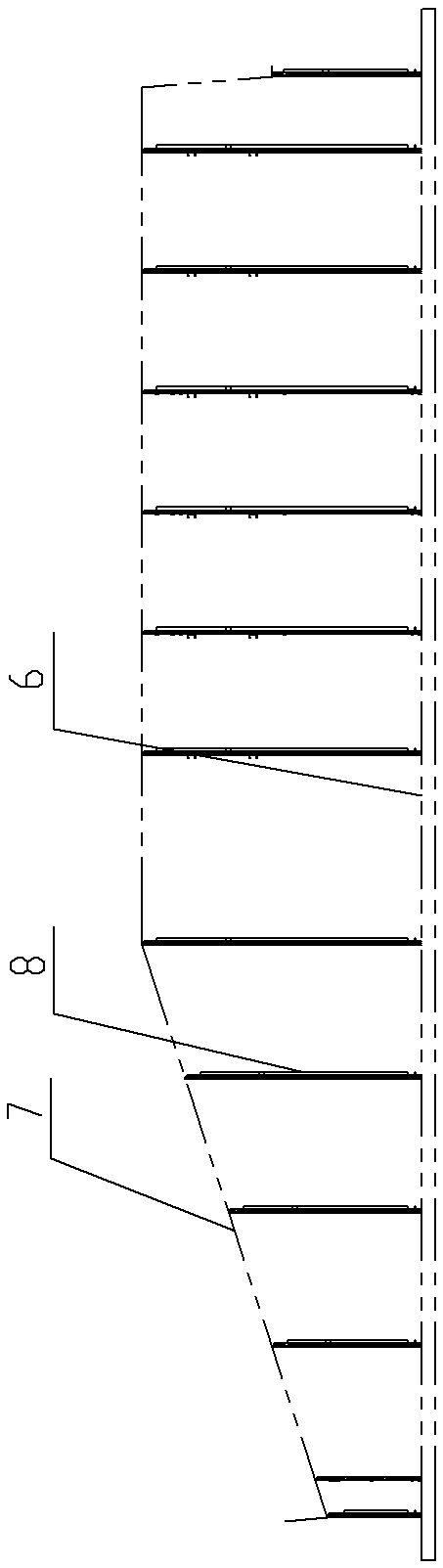 Assembling and welding tool and steam cold separator barrel installing structure using tool