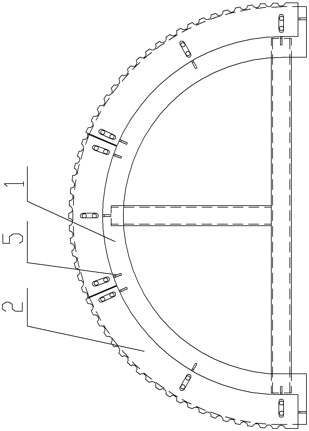 Assembling and welding tool and steam cold separator barrel installing structure using tool