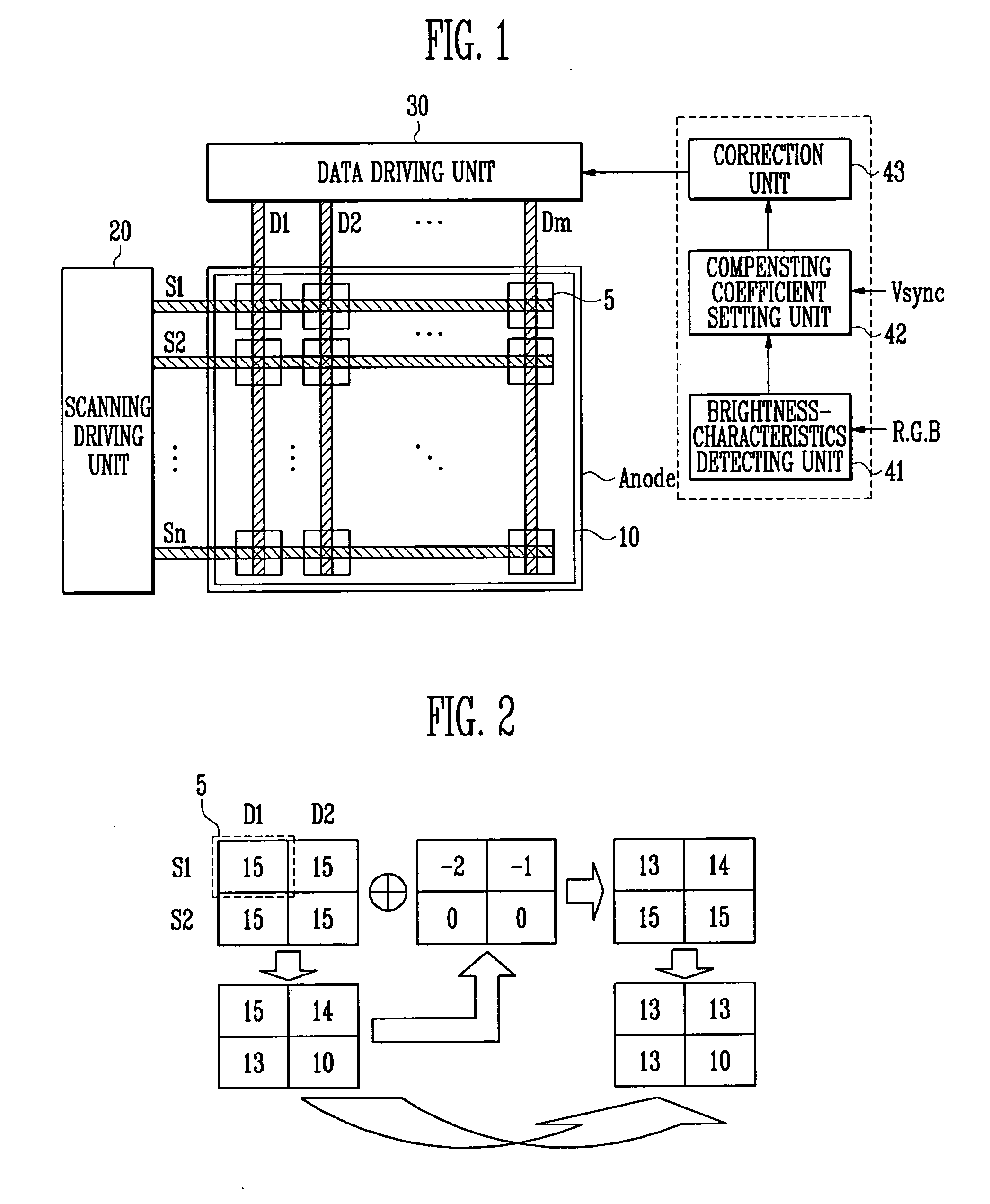 Electron emission display device and control method of the same