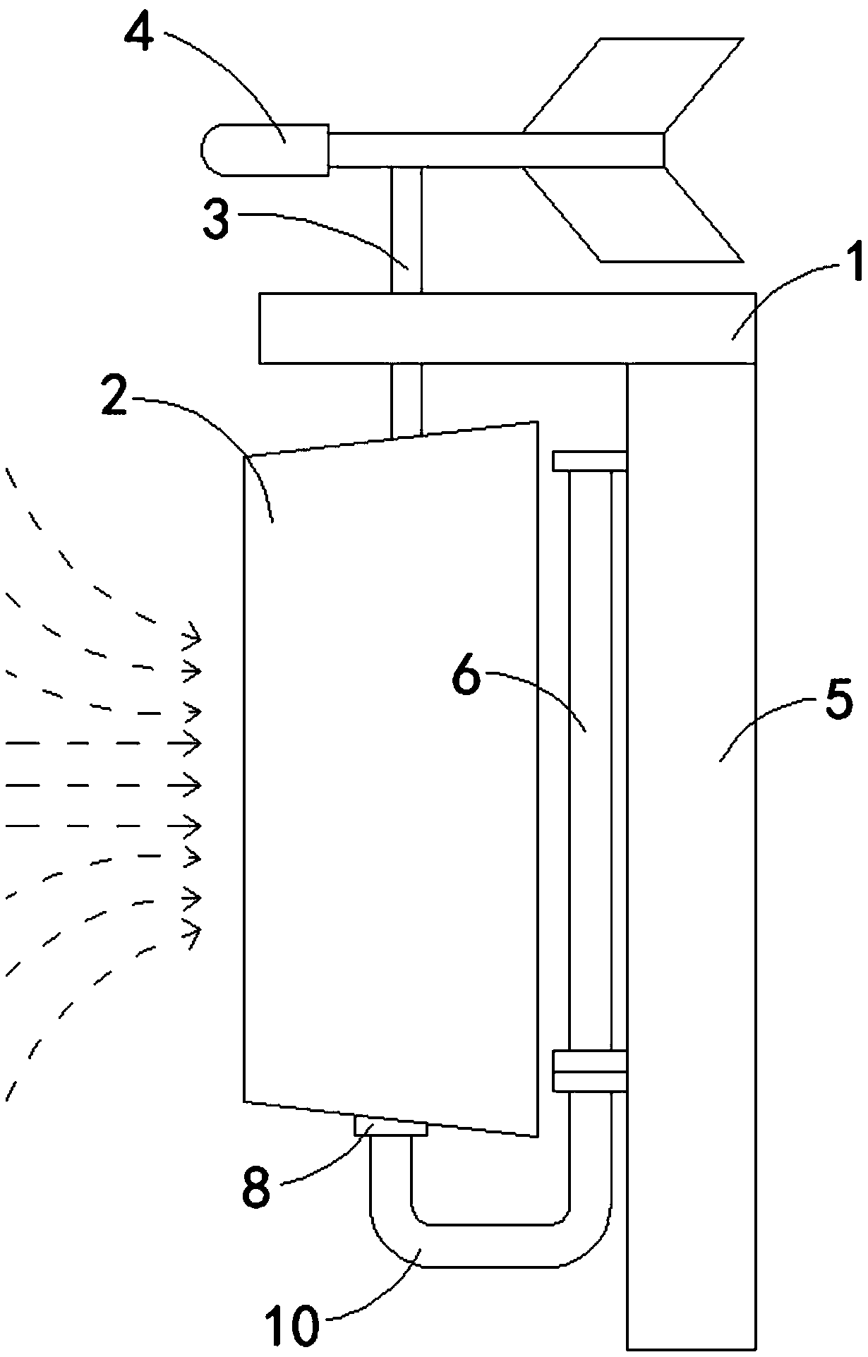 Anti-wind device for curtain