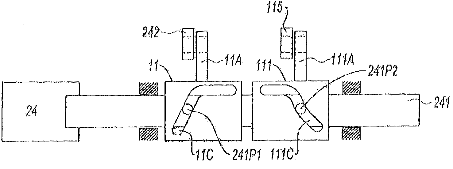 System for controlling variable geometry apparatuses of a gas turbine engine particularly comprising a barrel link