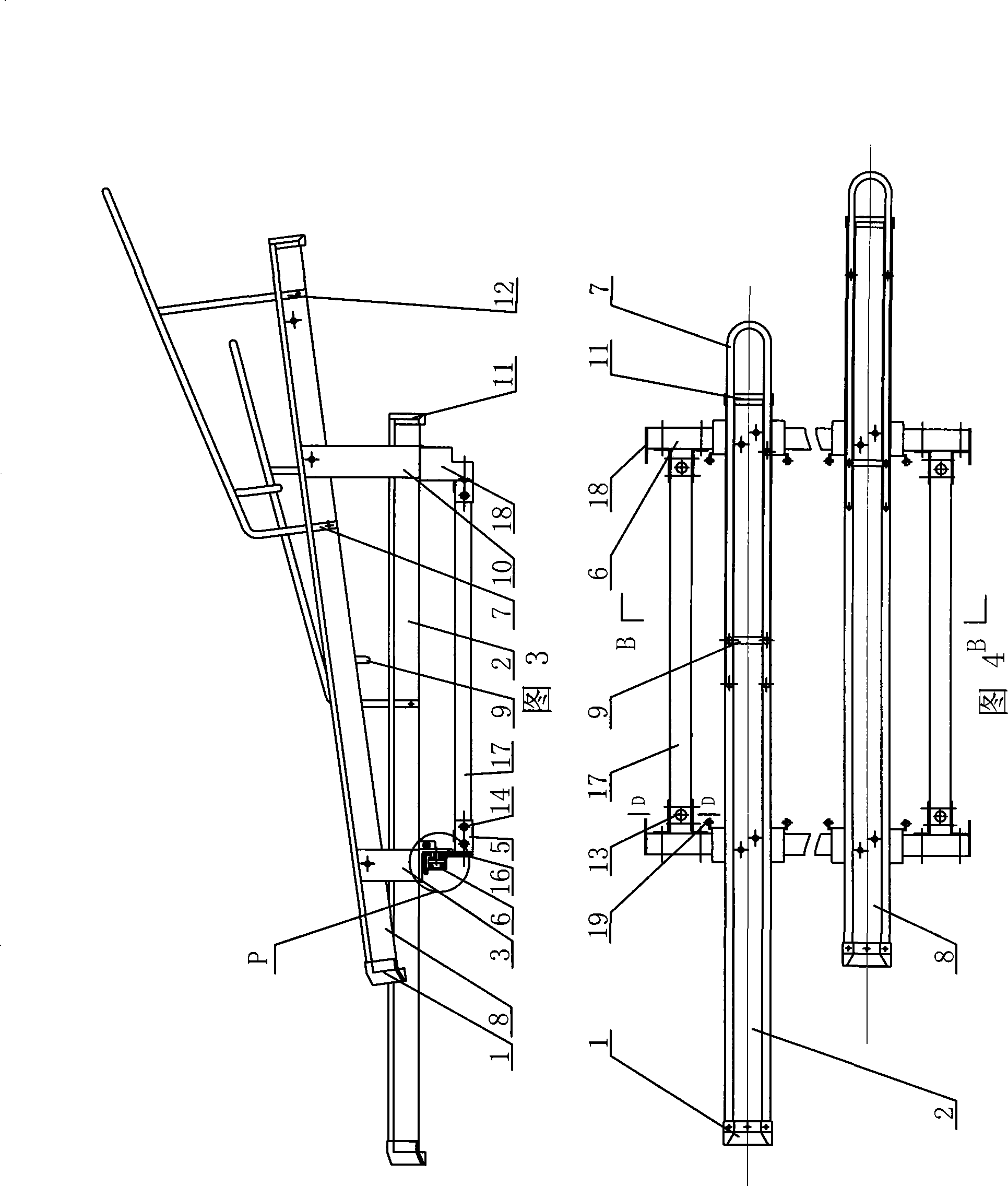 Dense type bicycle storing shelf