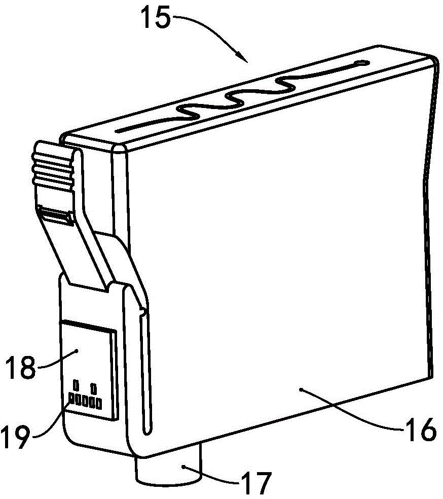 Consumable chip, consumable container and power supply method of consumable chip storage unit