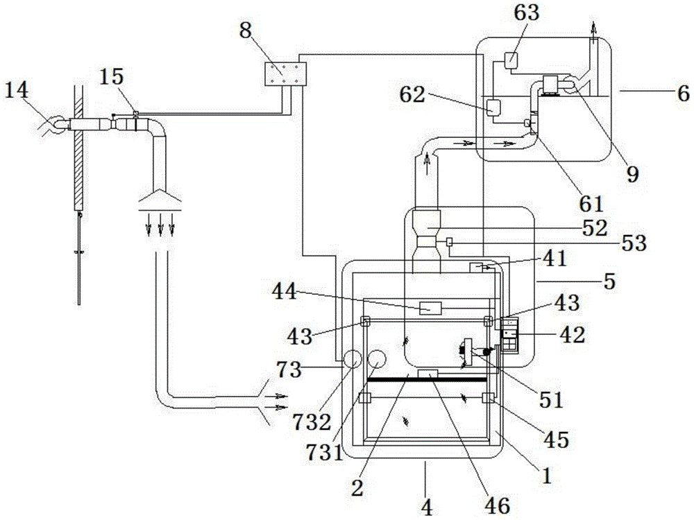 Laboratory variable-air-volume ventilation cabinet