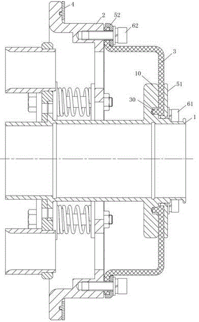 Sealing connection structure and connector using same