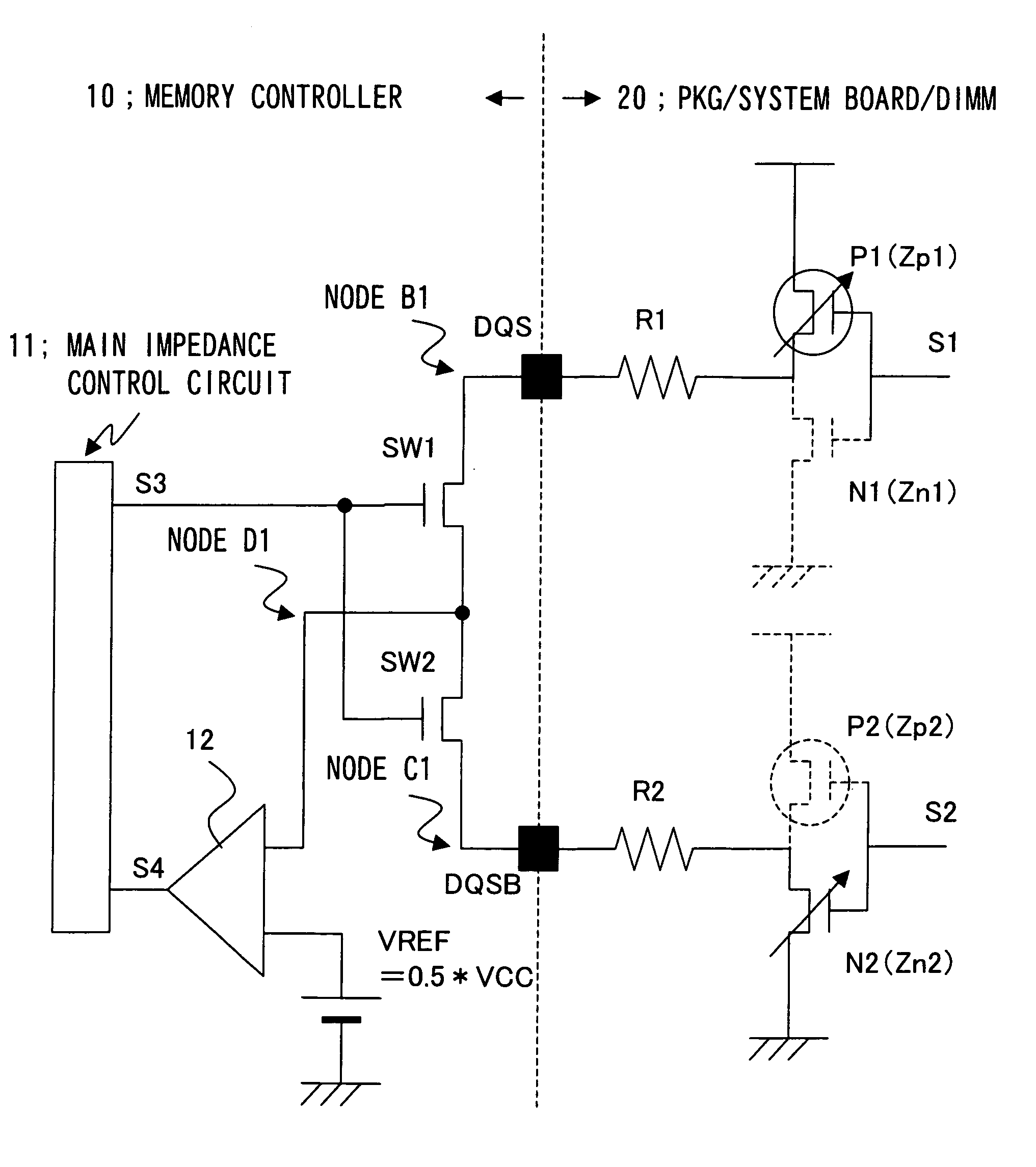Impedance adjusting circuit and impedance adjusting method