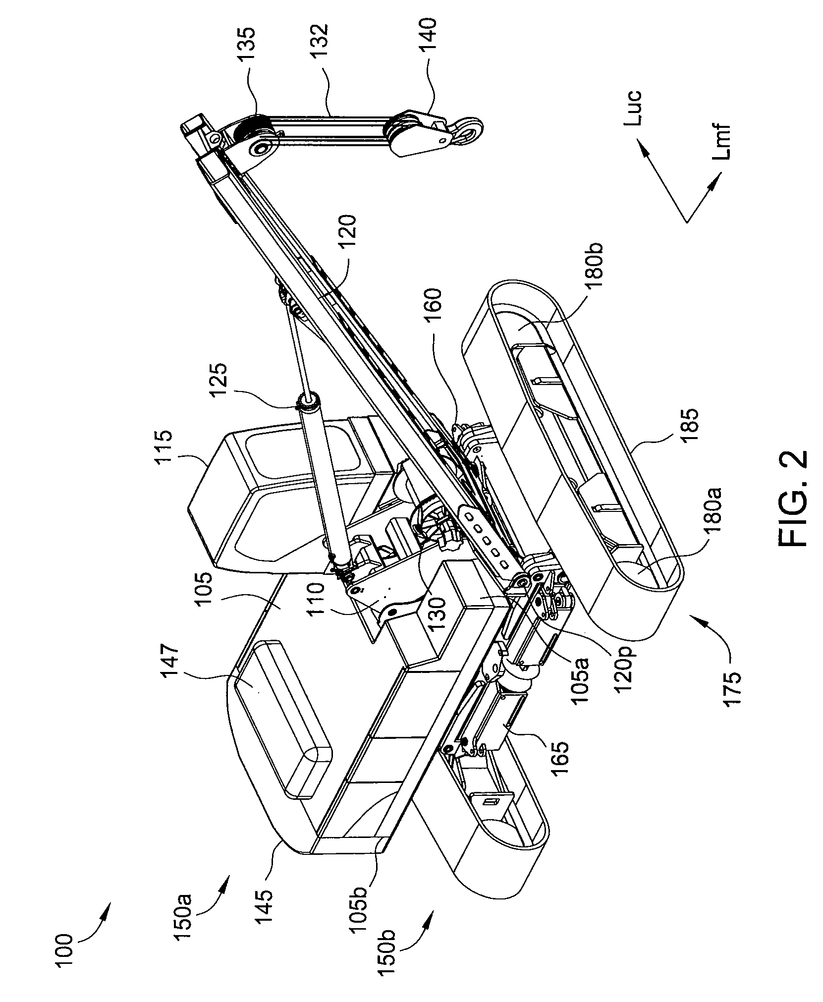 Pipelayer and method of loading pipelayer or excavator for transportation