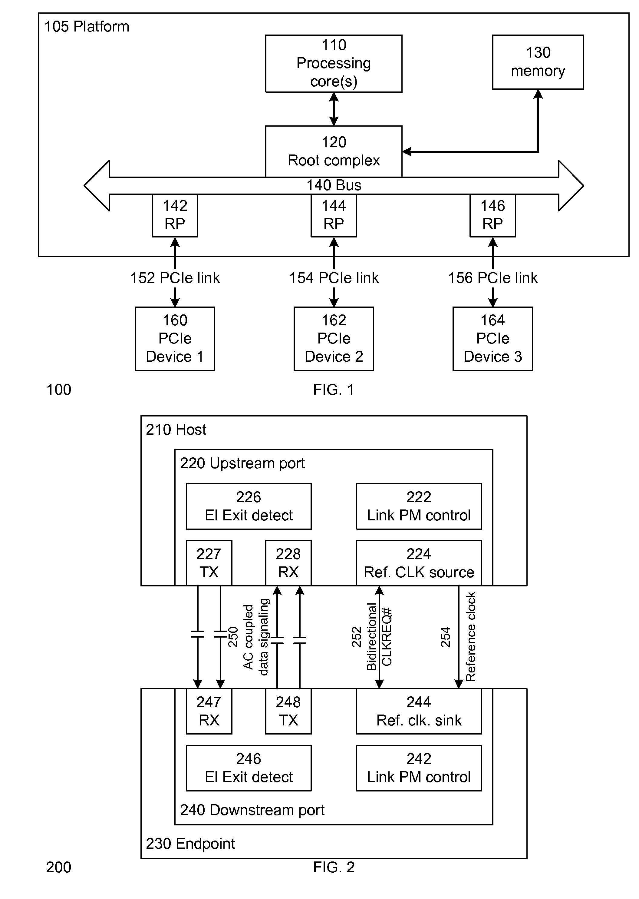 Method and apparatus to reduce idle link power in a platform