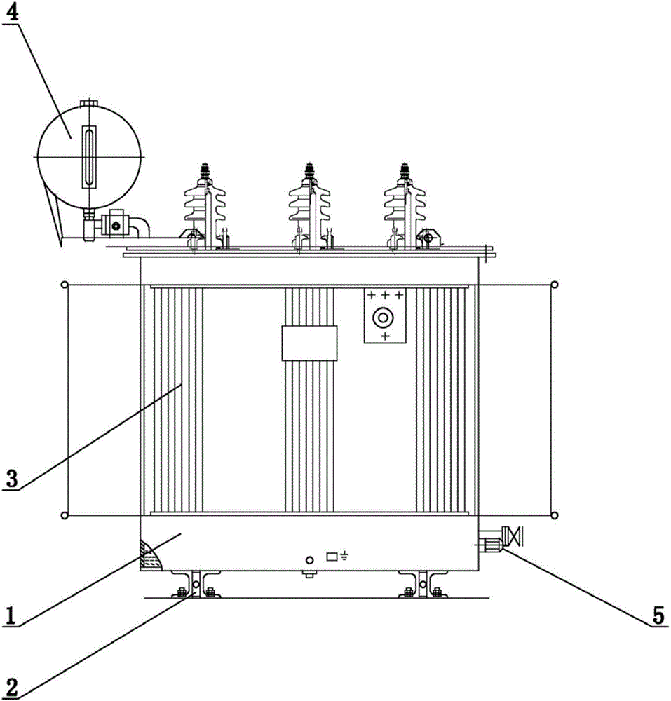 Oil-immersed type transformer