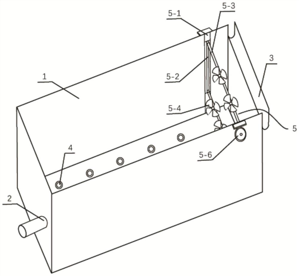 Energy-saving environment-friendly plug-flow type aeration tank