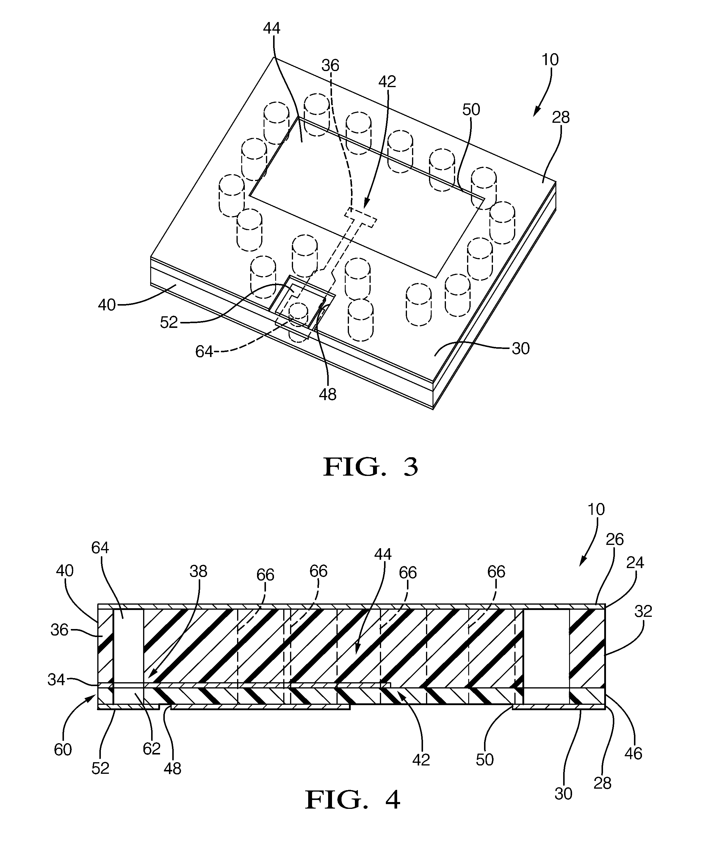 Surface mountable microwave signal transition block for microstrip to perpendicular waveguide transition