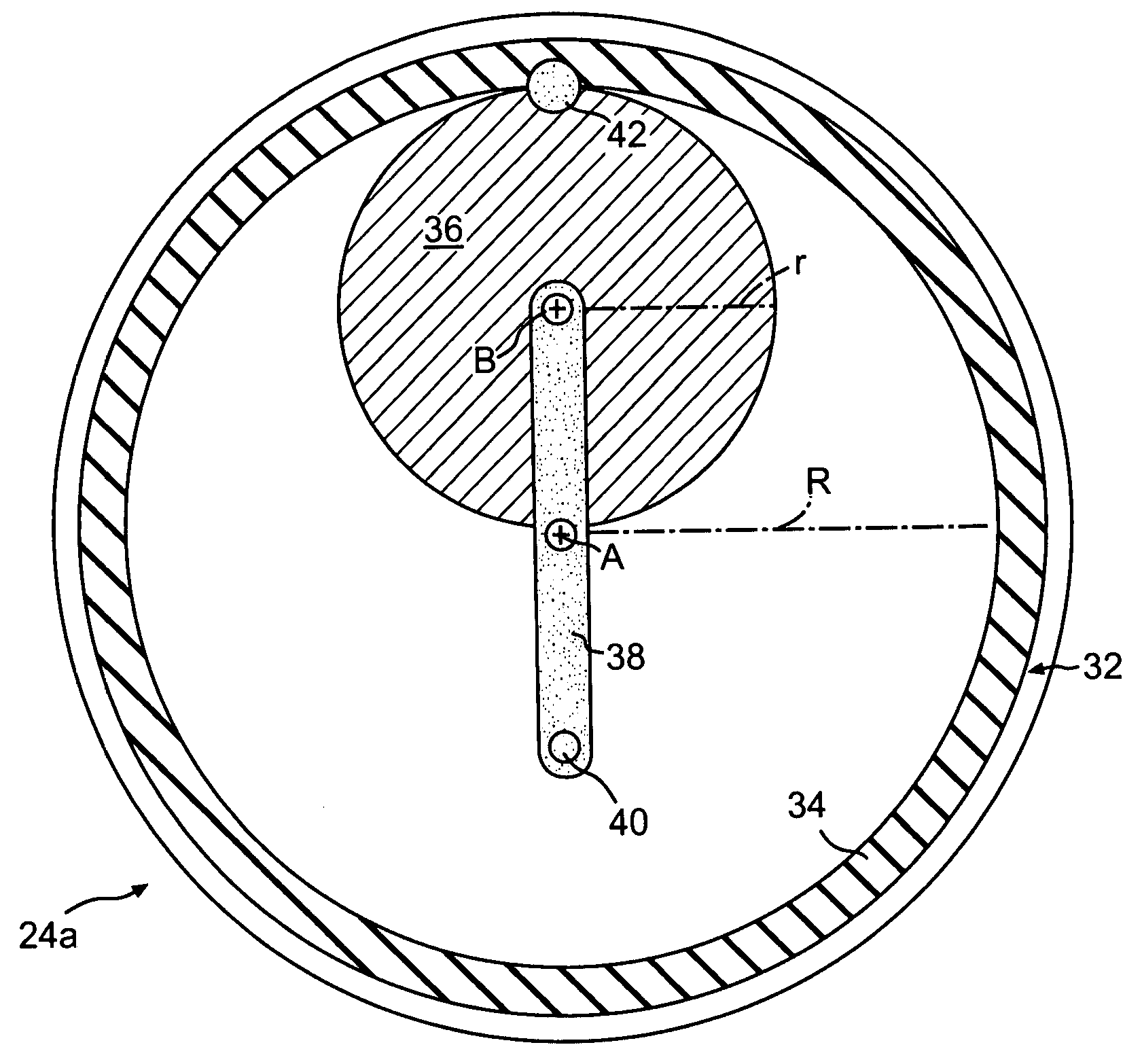 Harmonic force generator for an active vibration control system