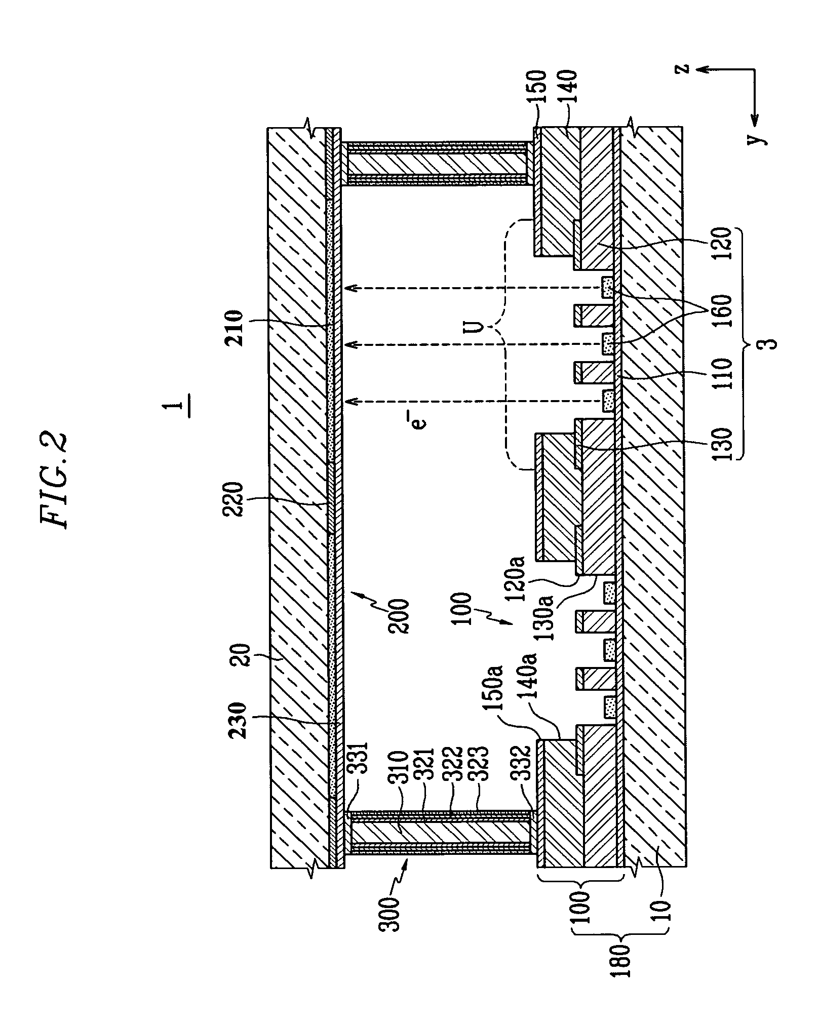 Spacer and electron emission display having the same