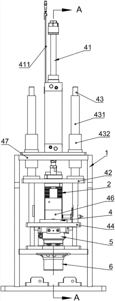 Automatic snap spring assembling device