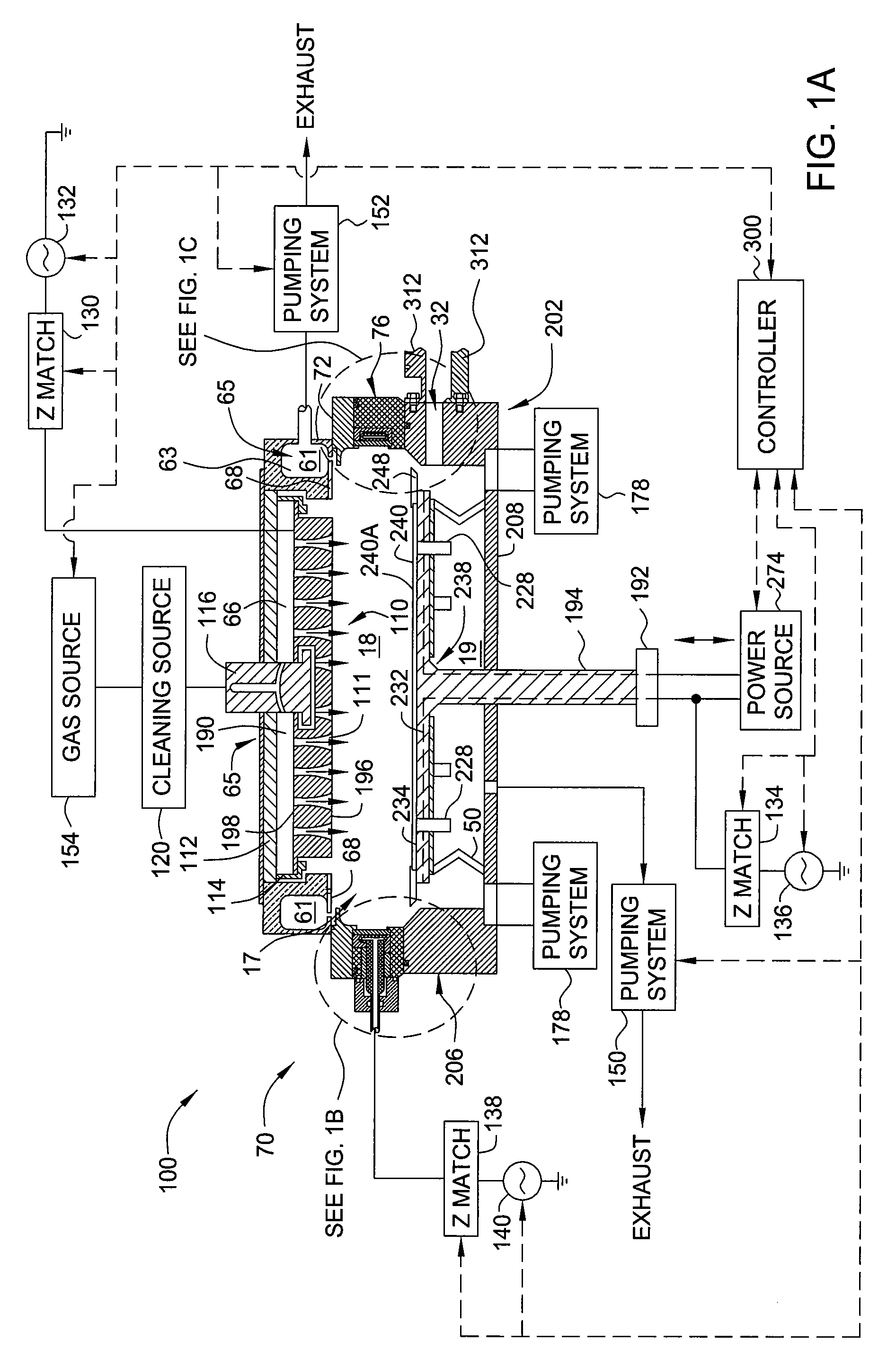 Contamination reducing liner for inductively coupled chamber