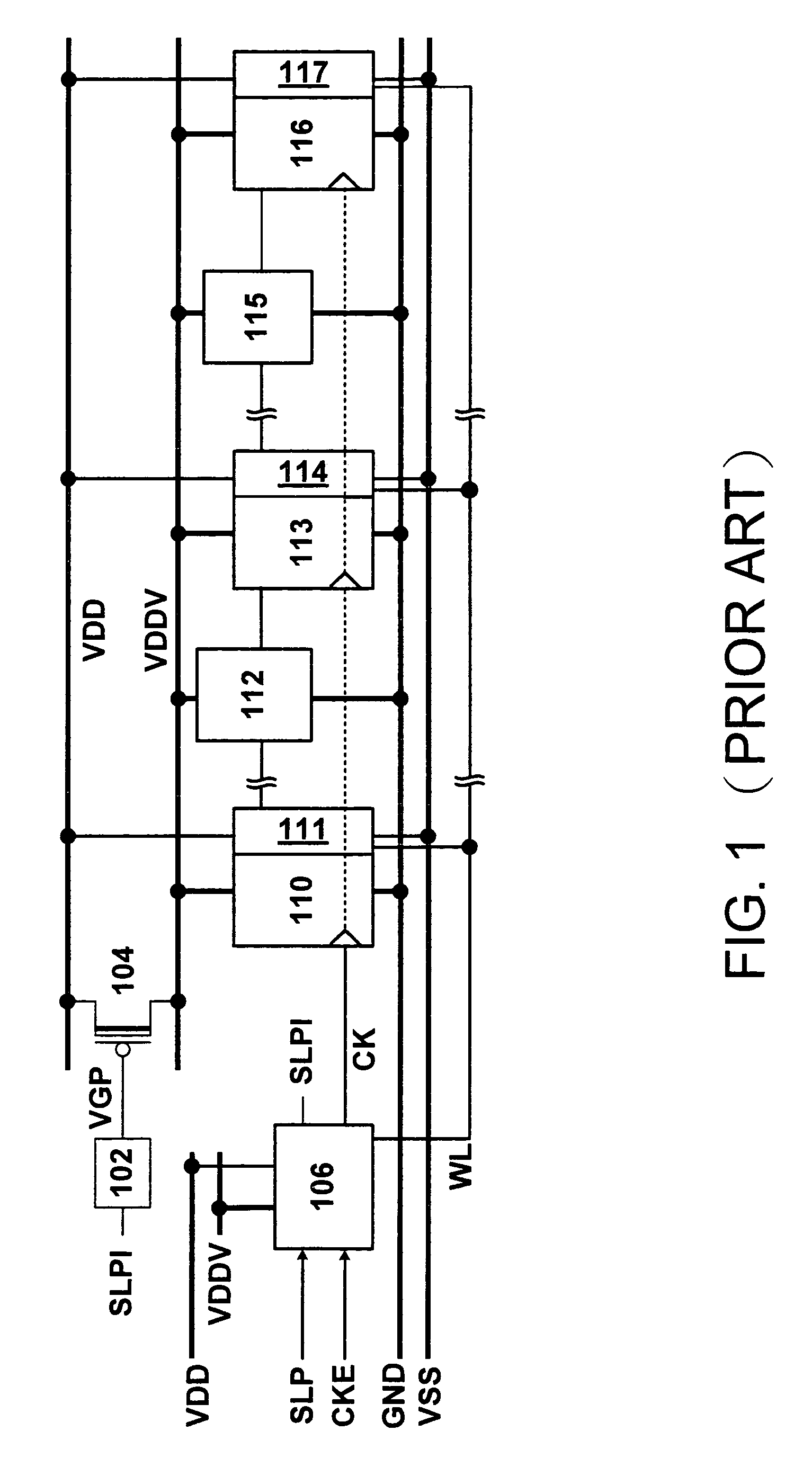 Leakage current control circuit with a single low voltage power supply and method thereof