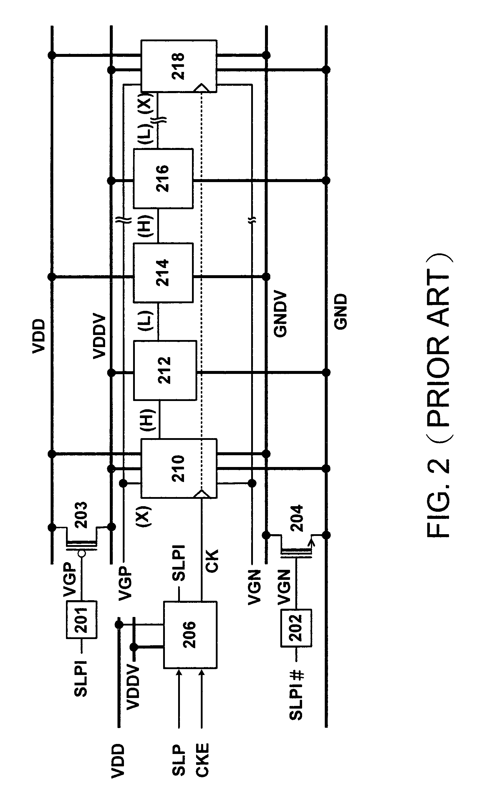 Leakage current control circuit with a single low voltage power supply and method thereof